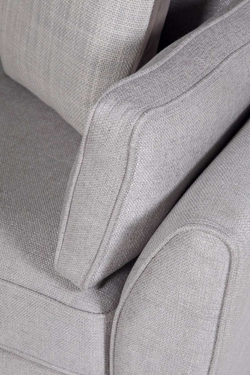 Cantrell 3 Seater Sofa - Light Grey - Image 8