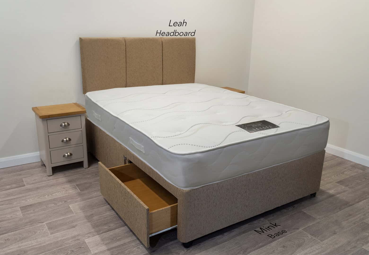 4ft6 Orthocare Mattress with 2 FREE Drawers Base & Headboard - Image 3