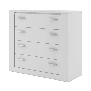 Sliderobe 4 Drawer Chest - White | Buy Online | Beds.ie