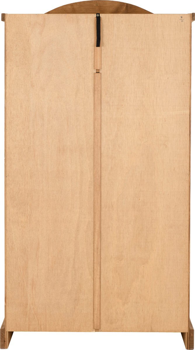 Corona 2 Door Wardrobe - Waxed Pine - Image 7