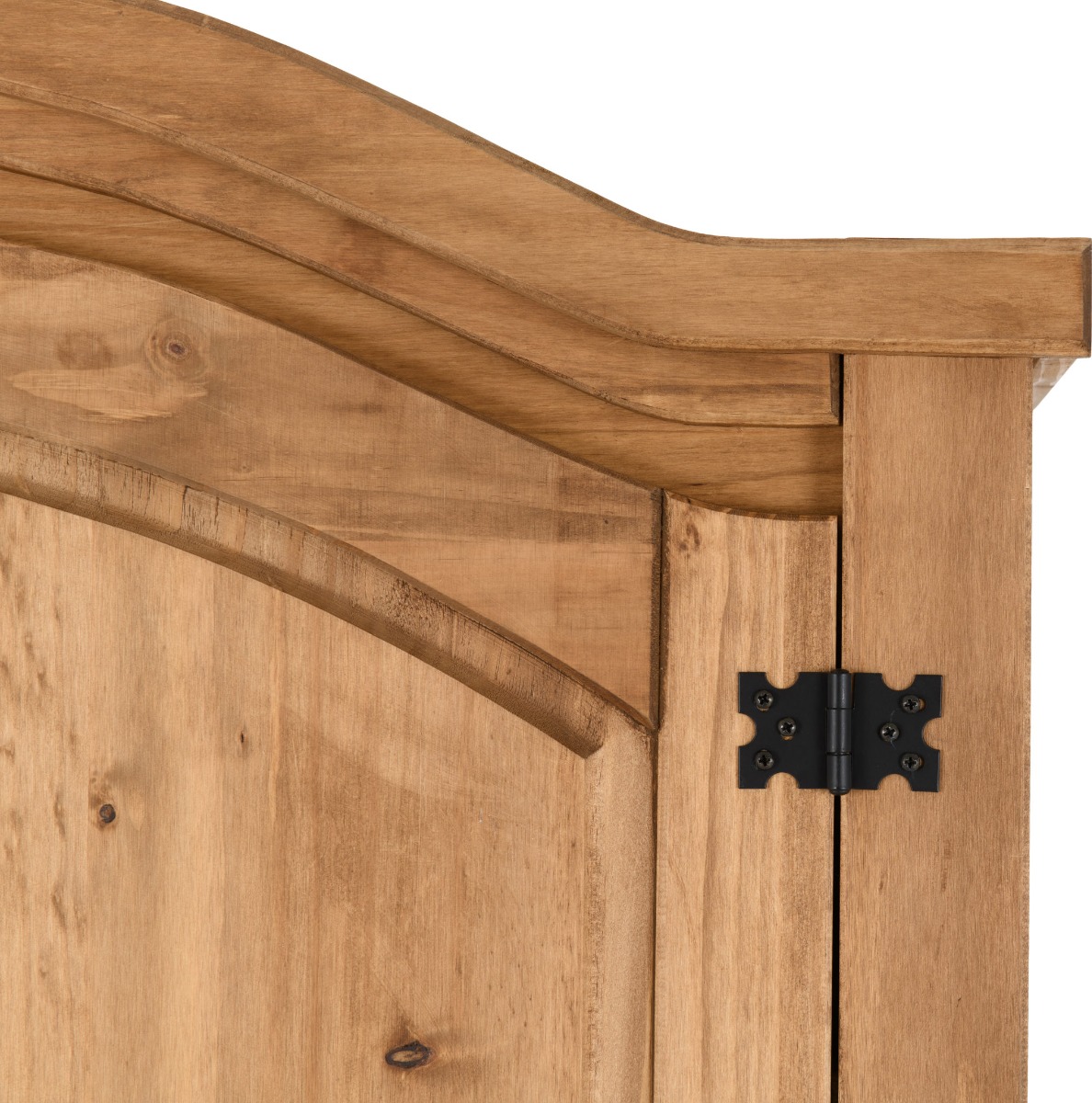Corona 2 Door Wardrobe - Waxed Pine - Image 8