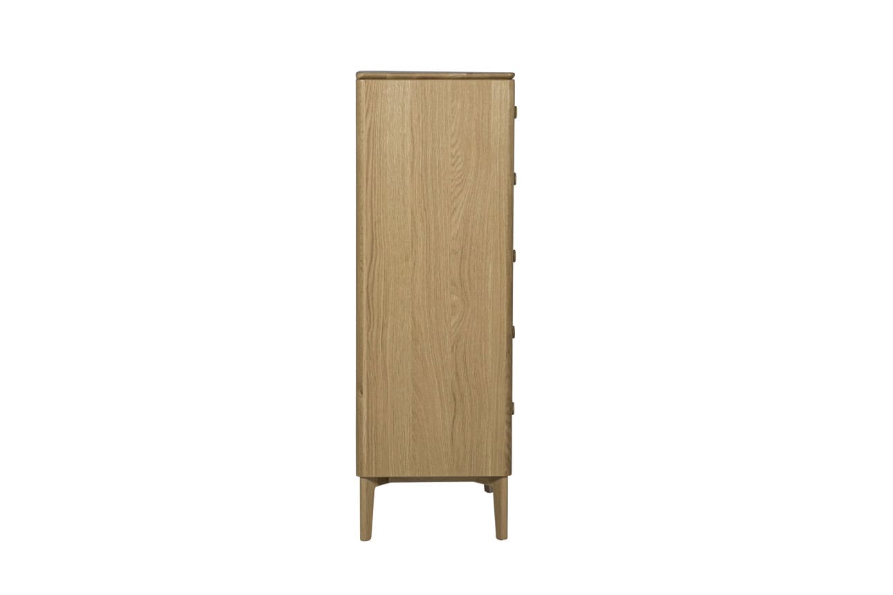 Hadley Tall Chest 5 Drawer - Oak Natural - Image 3