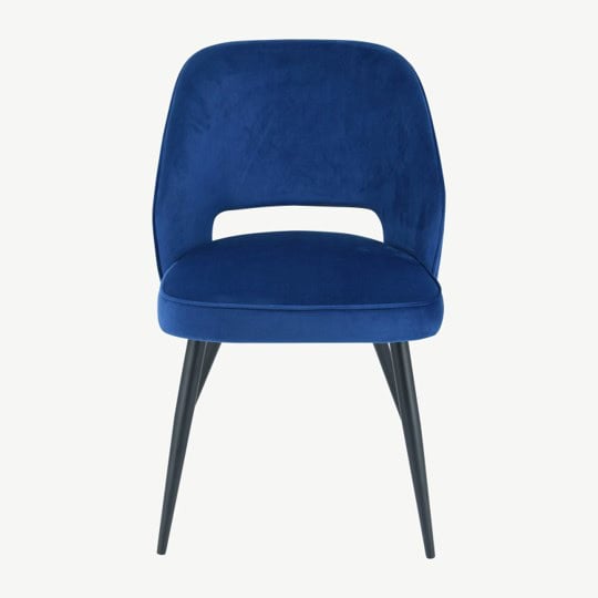 Sutton Chair - Navy Velvet (Set of 2) - Image 2