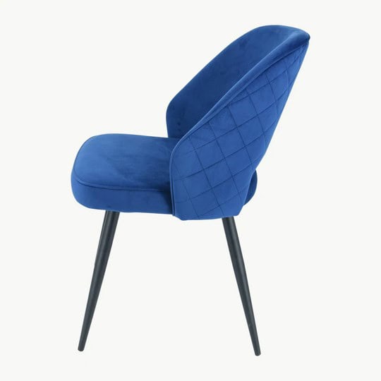 Sutton Chair - Navy Velvet (Set of 2) - Image 4