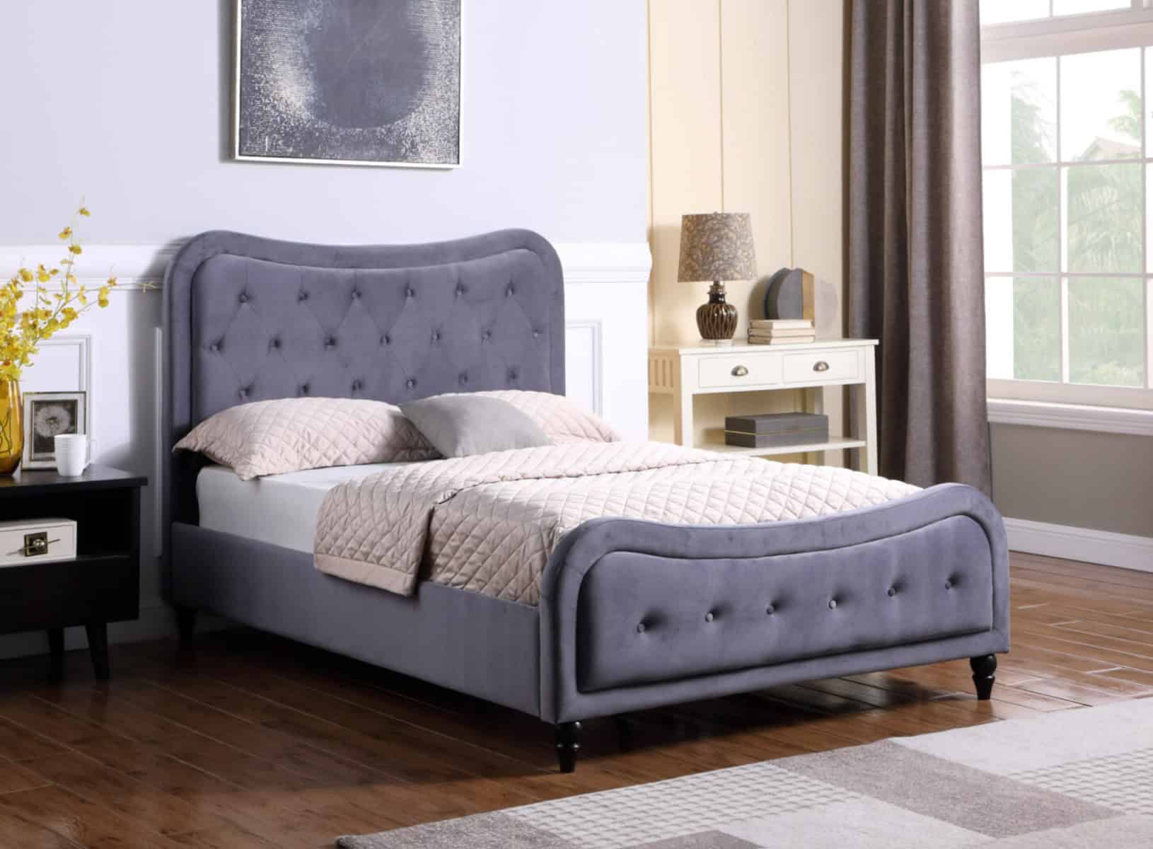 Helena 5ft Bedframe - Grey | Buy Online | Beds.ie
