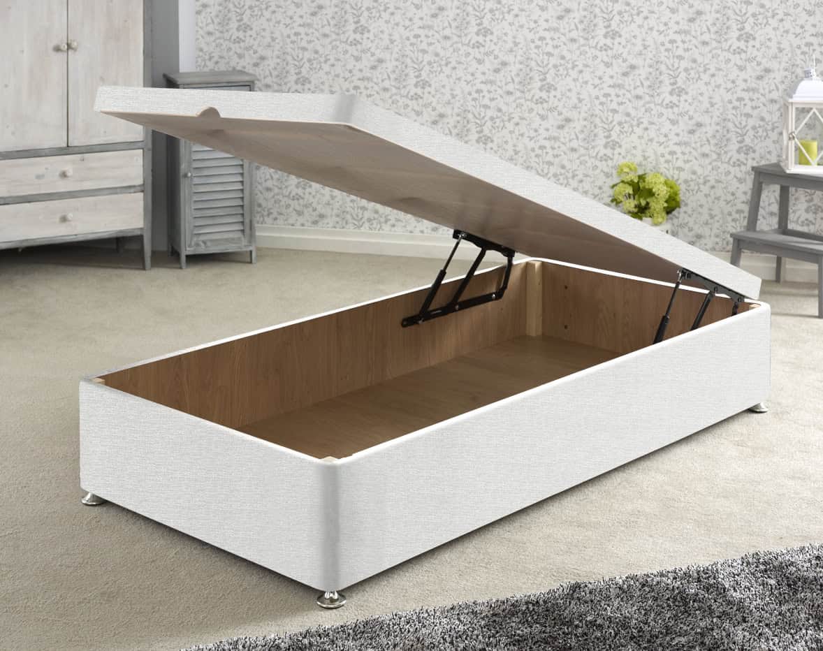 Apollo 3ft White Front Opening Ottoman Base | Buy Online | Beds.ie