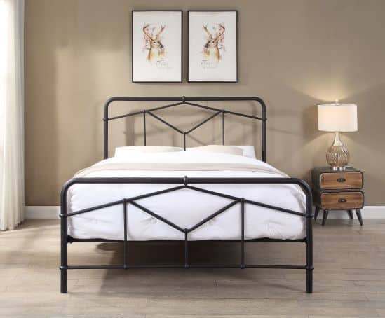 Flintshire 5ft Axton Bedframe - Sand Blast Black | Buy Online | Beds.ie
