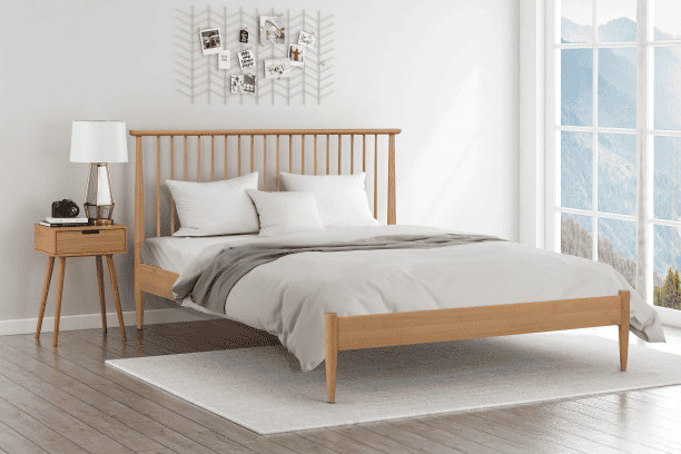 Flintshire 4ft6 Grosvenor Bedframe - Light Oak | Buy Online | Beds.ie