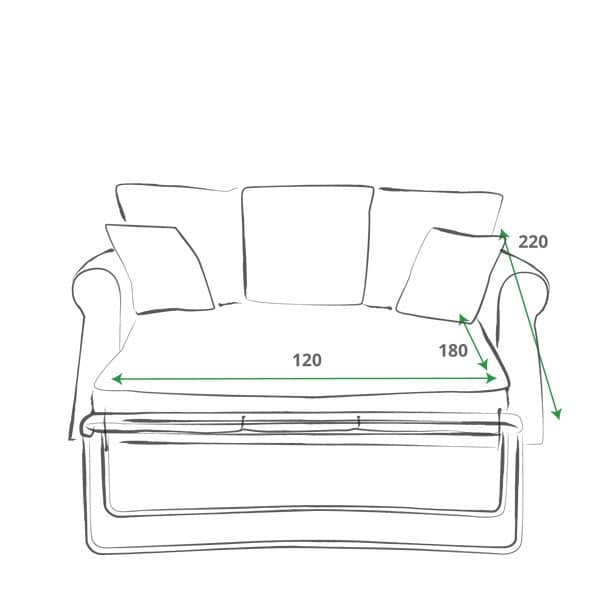 Portland Two Seater Sofa Bed - Image 5