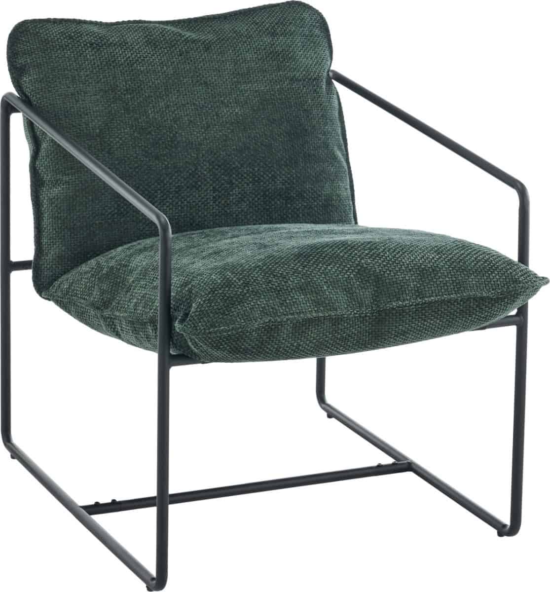 Tivoli Occasional Chair - Black Metal/Green Fabric | Buy Online | Beds.ie