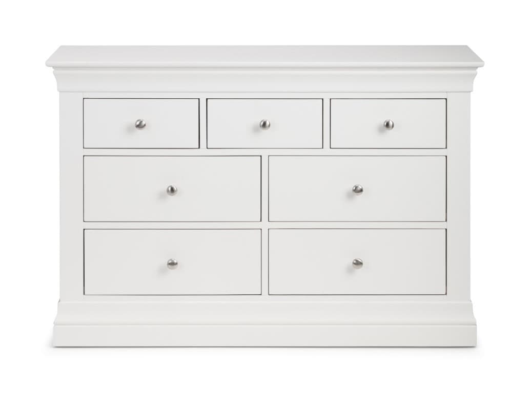 Rochelle 4+3 Drawer Chest - White - Image 2