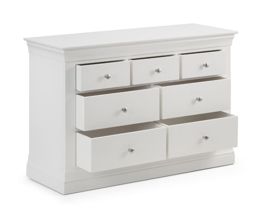 Rochelle 4+3 Drawer Chest - White - Image 3