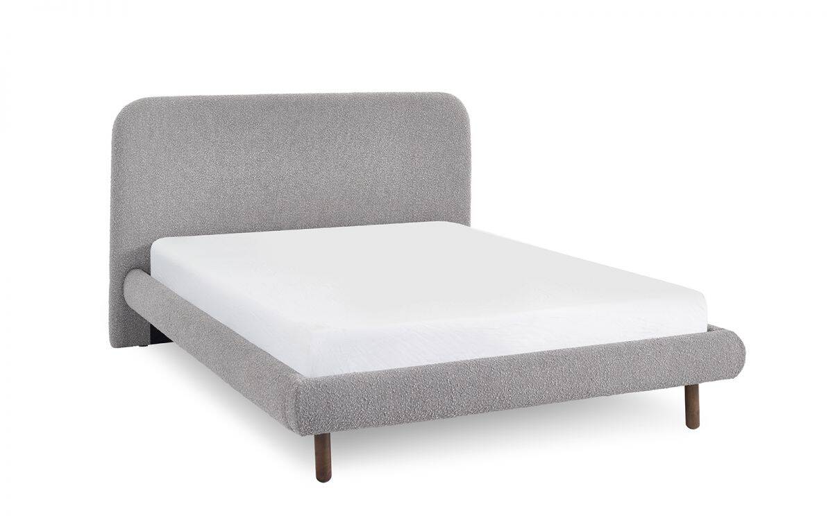 4ft6 Hattie Bedframe - Grey Boucle - Image 6