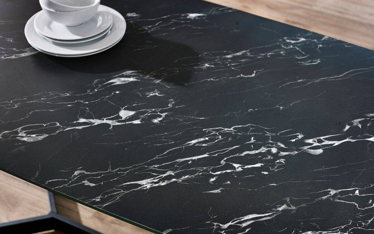Elysium Dining Table - Black Marble Effect - Image 4