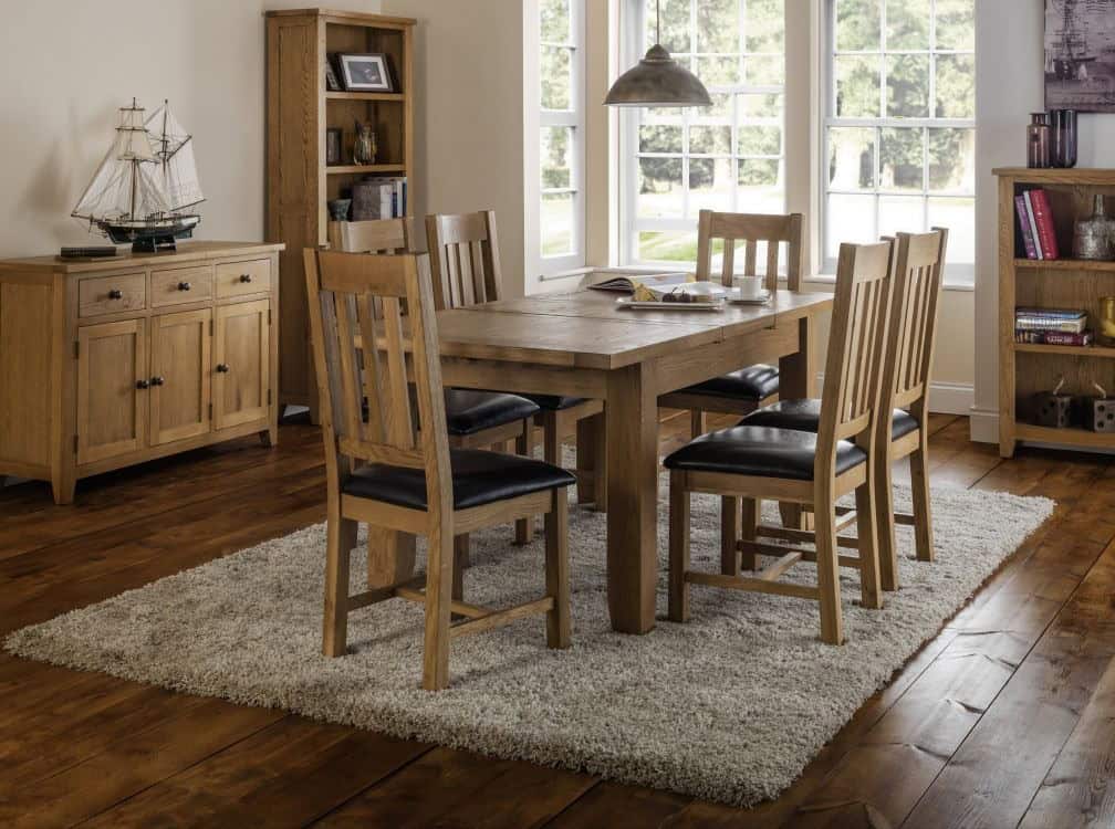 Elise Extending Dining Table - Oak | Buy Online | Beds.ie