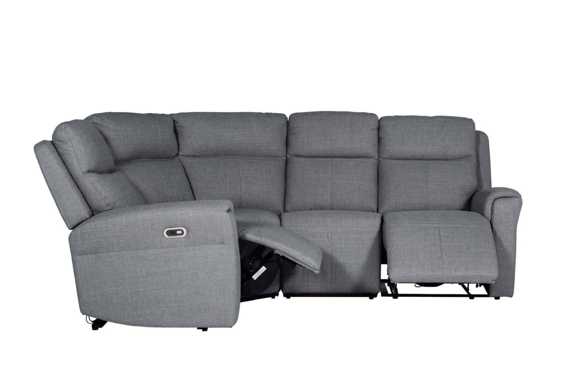 Russo Corner Group Electric Recliner - Charcoal | Buy Online | Beds.ie