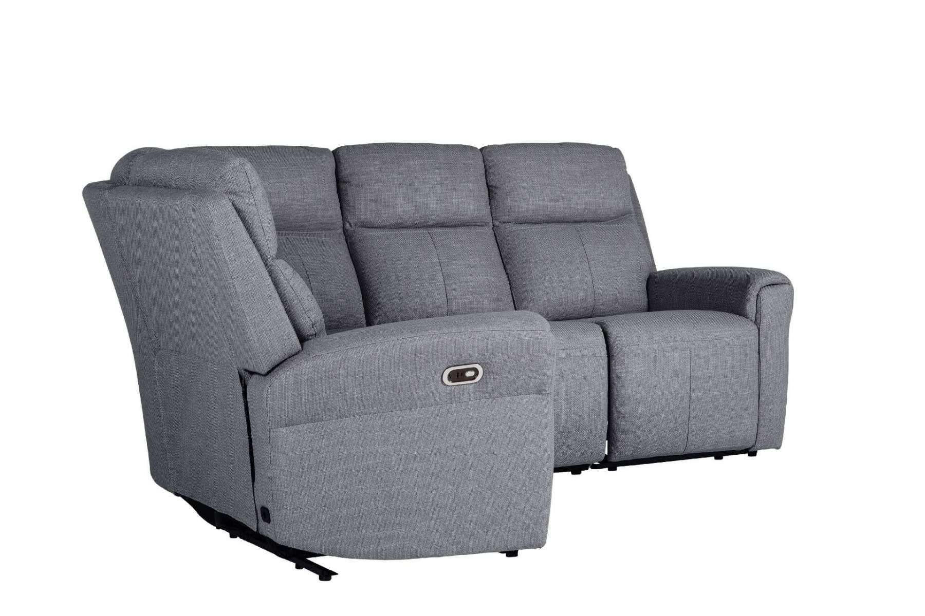 Russo Corner Group Electric Recliner - Charcoal - Image 2