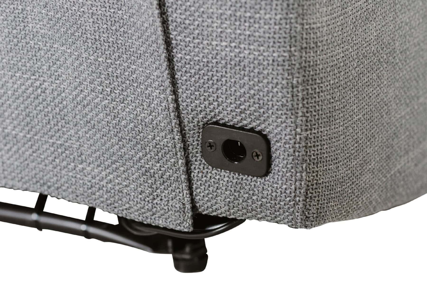 Russo Corner Group Electric Recliner - Charcoal - Image 4
