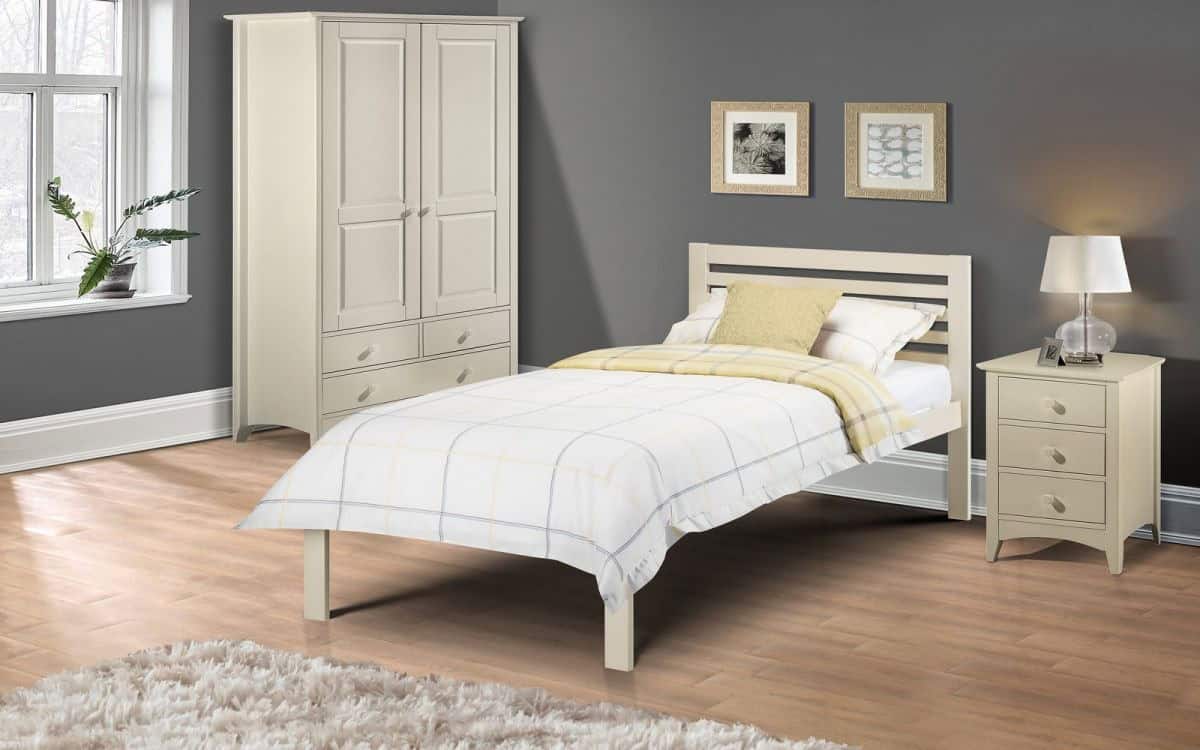 Dumas 3ft Bedframe - Stone White | Buy Online | Beds.ie