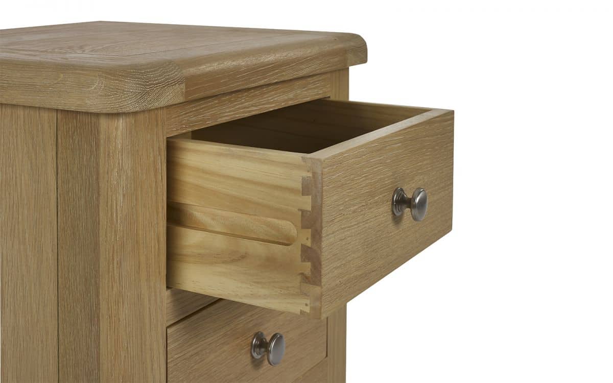 Memmingen 3 Drawer Bedside - Limed Oak - Image 5