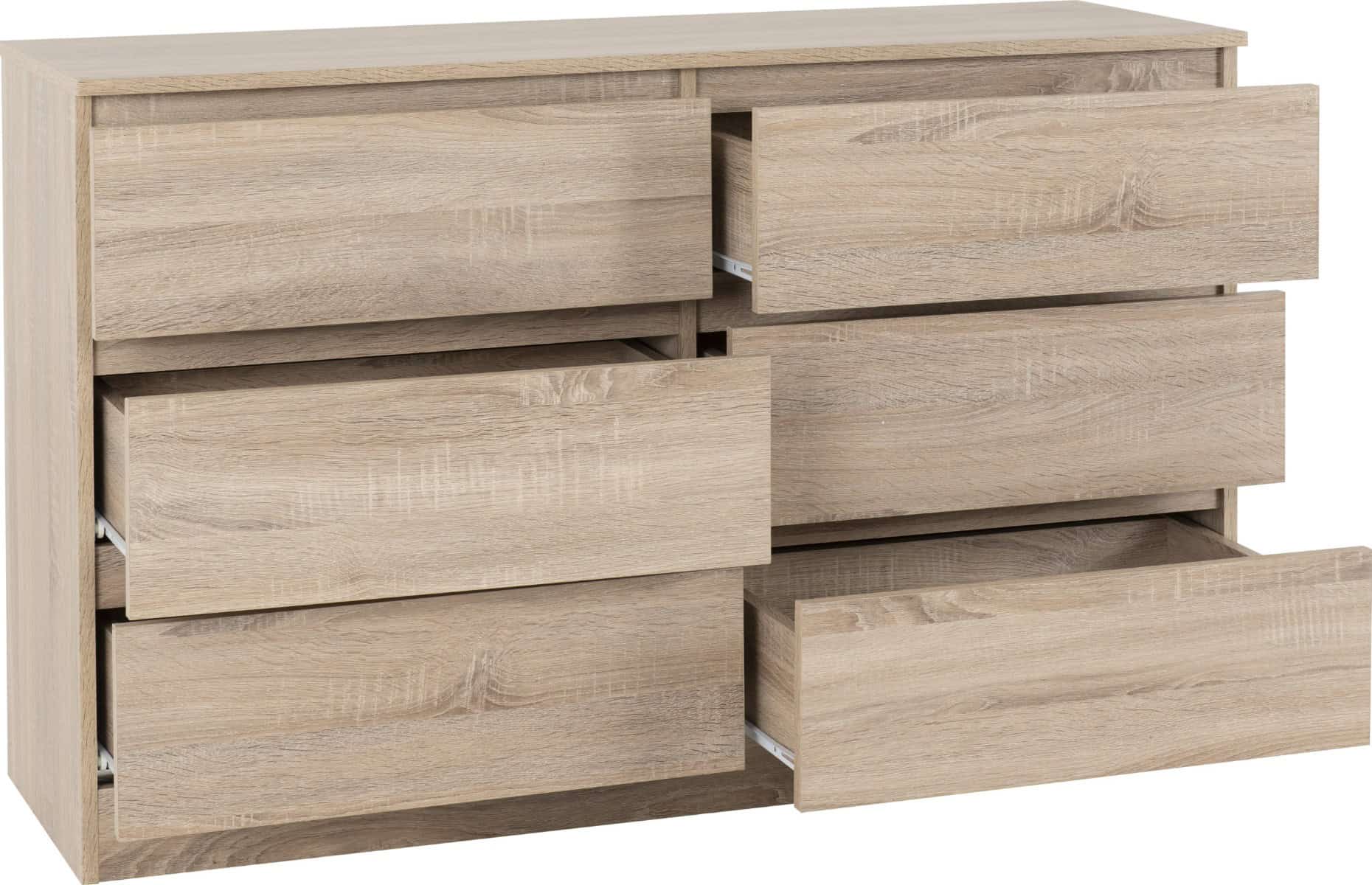 Malvern 6 Drawer Chest - Sonoma Oak - Image 2