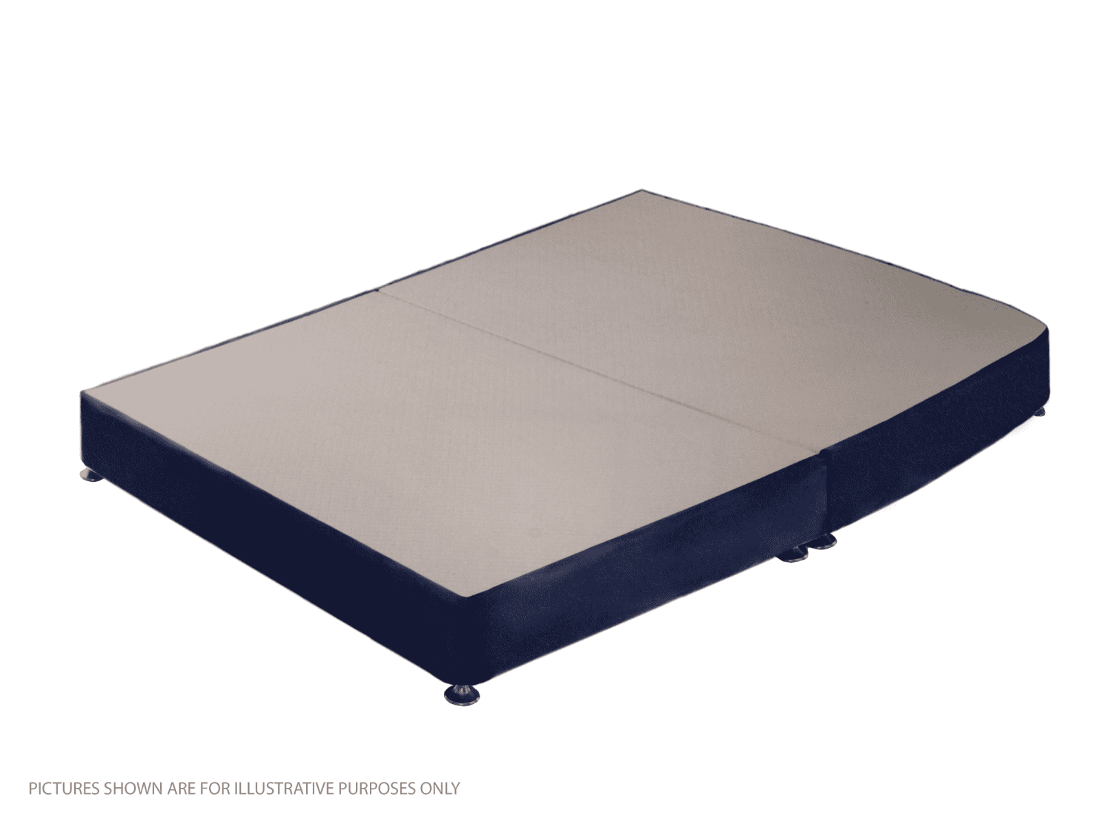 Apollo 2ft6 Velvet Navy Blue Low Profile Divan Base | Buy Online | Beds.ie
