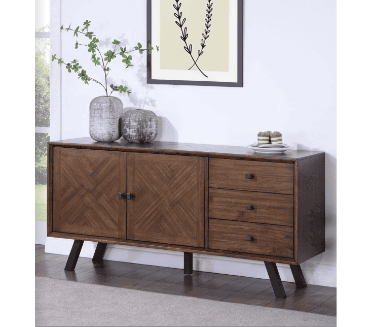 Nevada Triple Sideboard - Dark Wood | Buy Online | Beds.ie