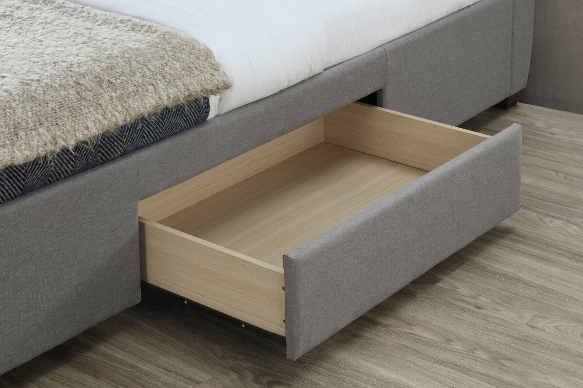 Lancaster 4ft6 Bed - Grey - Image 5