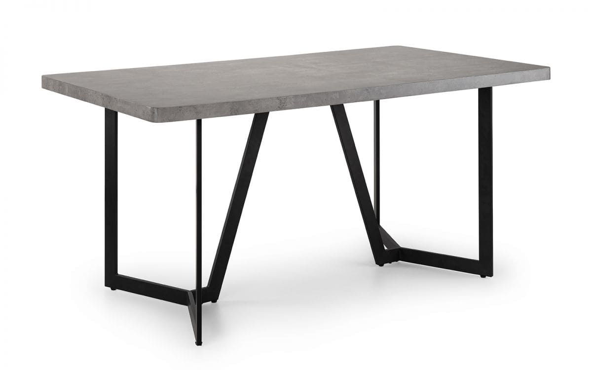 Milton Dining Table - Concrete Effect | Buy Online | Beds.ie