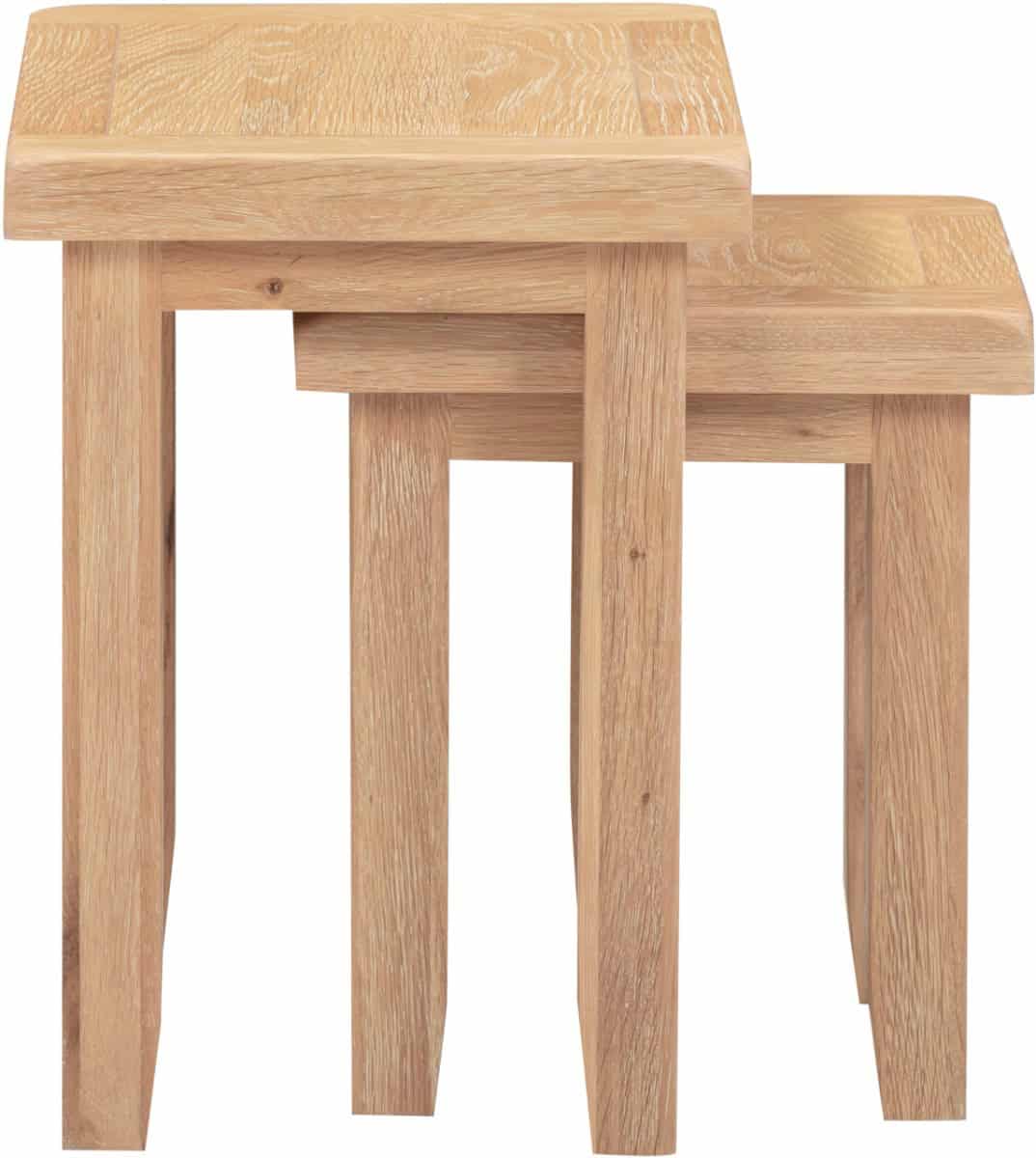 Windsor Nest of 2 Tables - Natural Oak - Image 5
