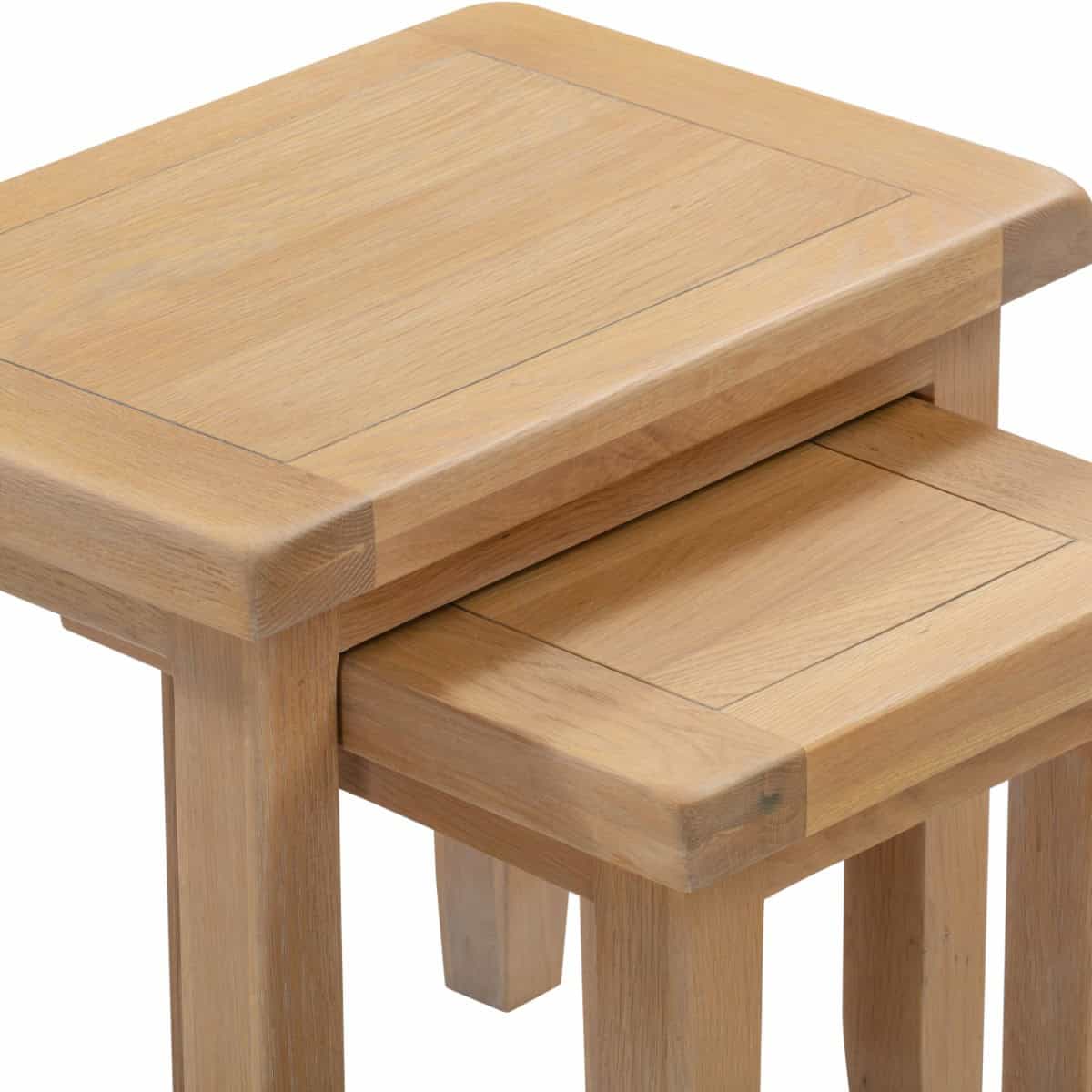Windsor Nest of 2 Tables - Natural Oak - Image 6