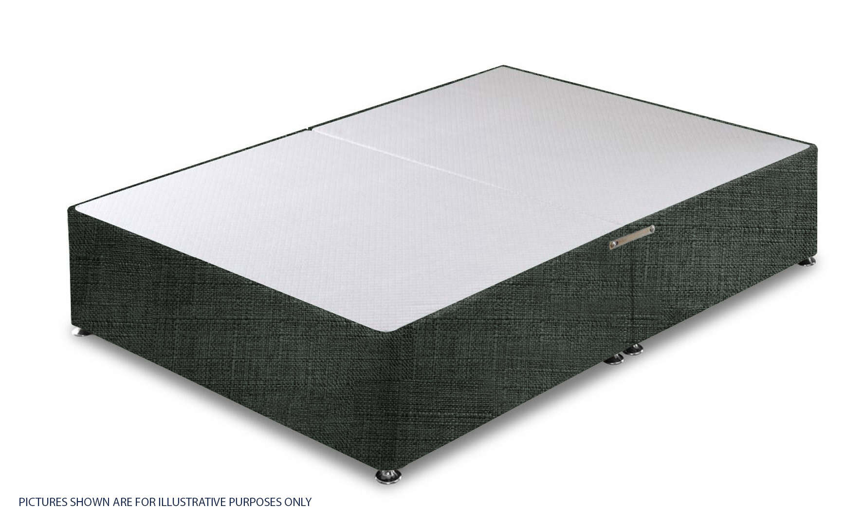 Apollo 3ft6 Azzure Dark Grey Divan Base | Buy Online | Beds.ie