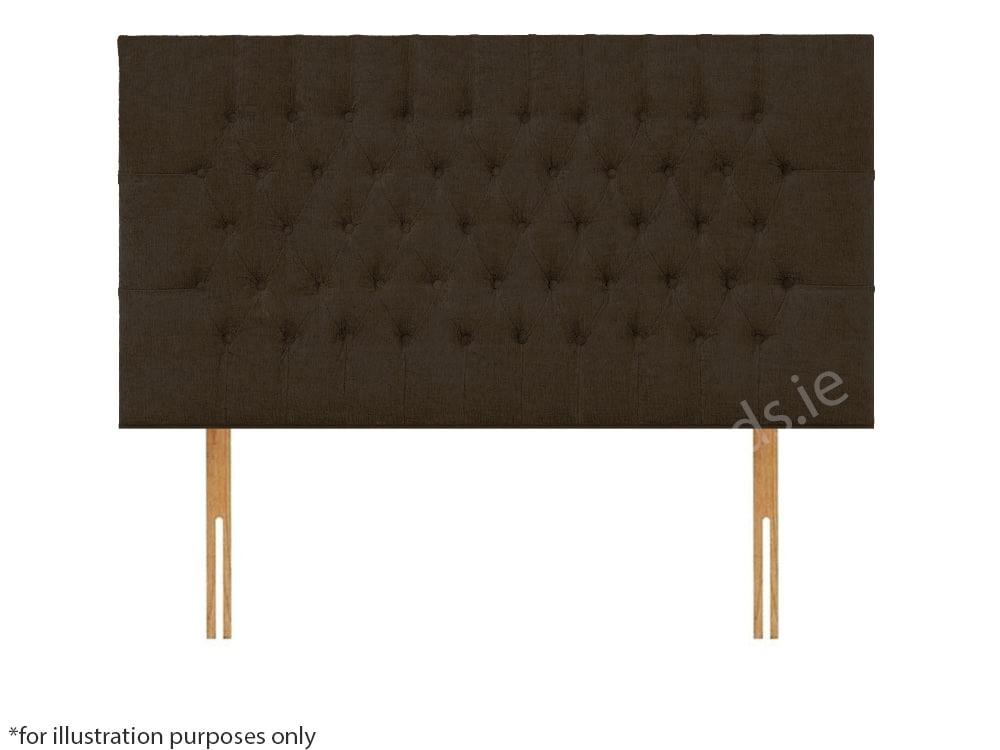 Apollo 6ft Lincoln Headboard - Azzure Brown | Buy Online | Beds.ie