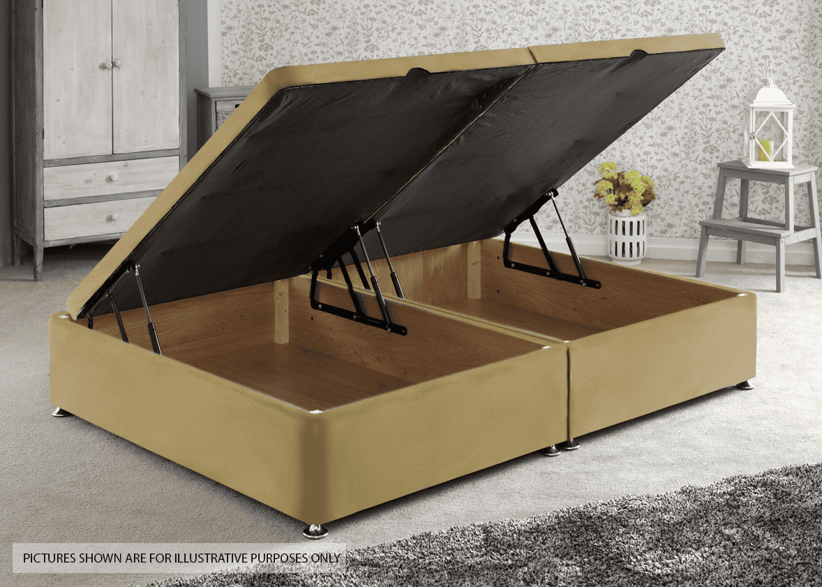 Apollo 4ft6 Velvet Sand Side Ottoman Base | Buy Online | Beds.ie
