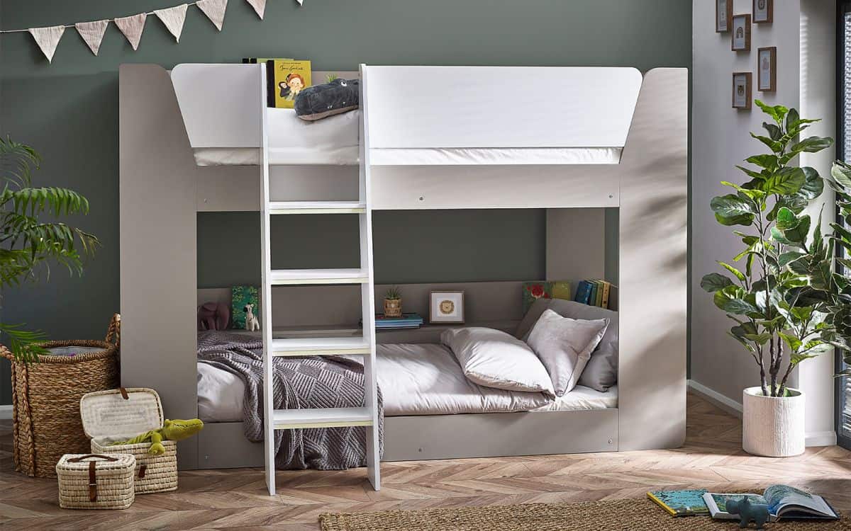 Parade Bunk Bed - Taupe & White | Buy Online | Beds.ie