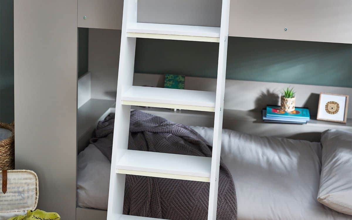 Parade Bunk Bed - Taupe & White - Image 4