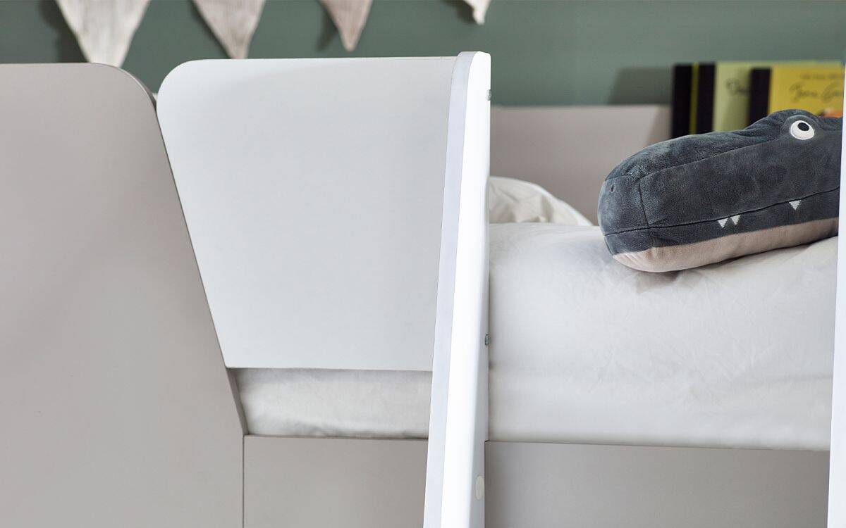 Parade Bunk Bed - Taupe & White - Image 5