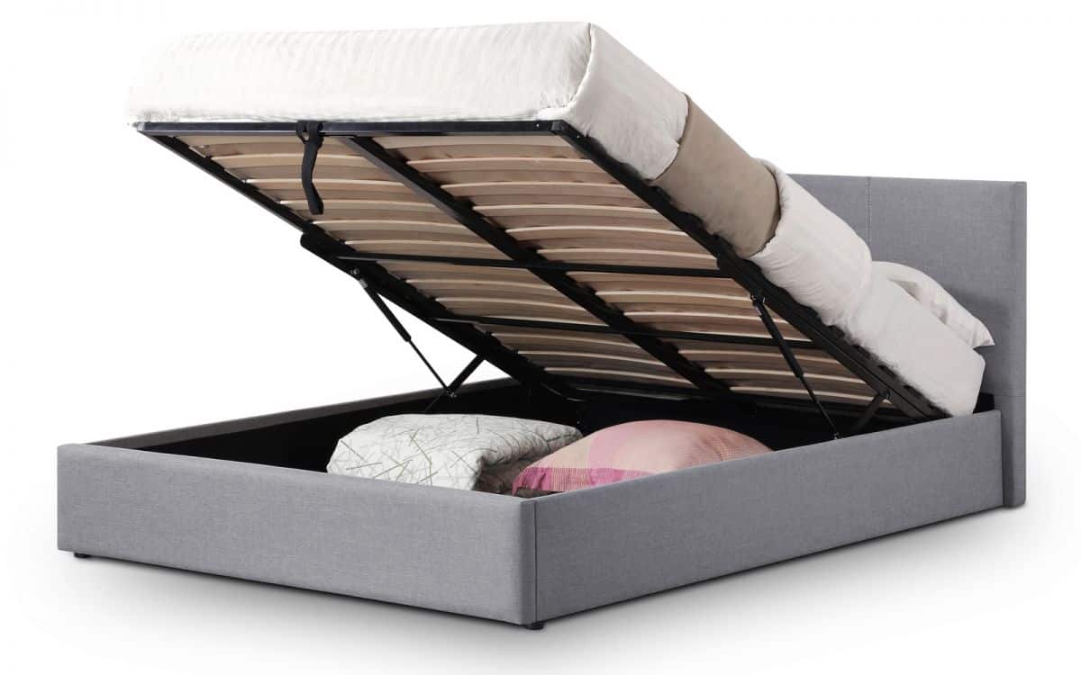 Murano 5ft Ottoman Bedframe - Grey Linen | Buy Online | Beds.ie