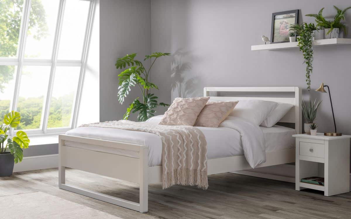 Rimini 4ft6 Bedframe - Surf White | Buy Online | Beds.ie