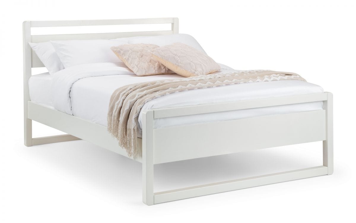 Rimini 4ft6 Bedframe - Surf White - Image 2