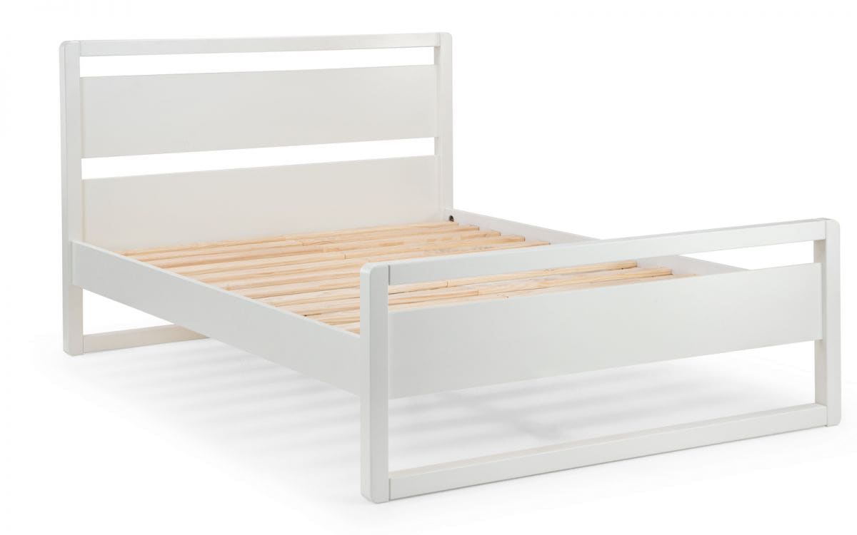Rimini 4ft6 Bedframe - Surf White - Image 3