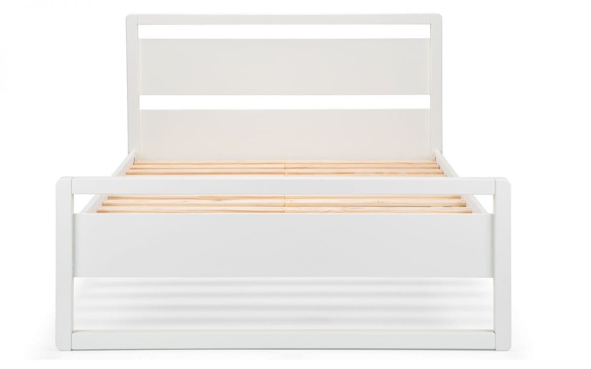 Rimini 4ft6 Bedframe - Surf White - Image 4
