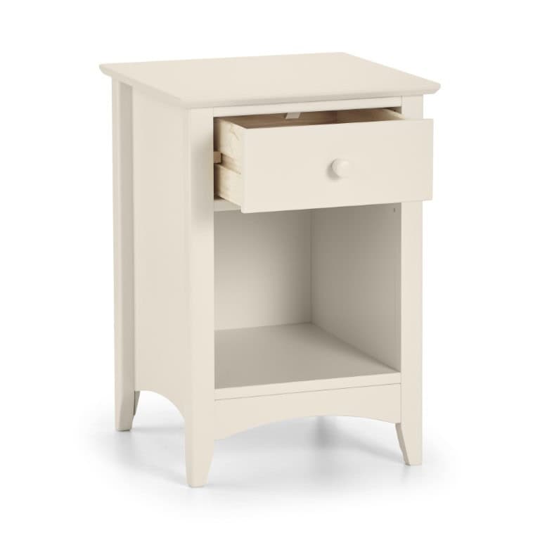 Vignette 1 Drawer Bedside - Stone White - Image 4