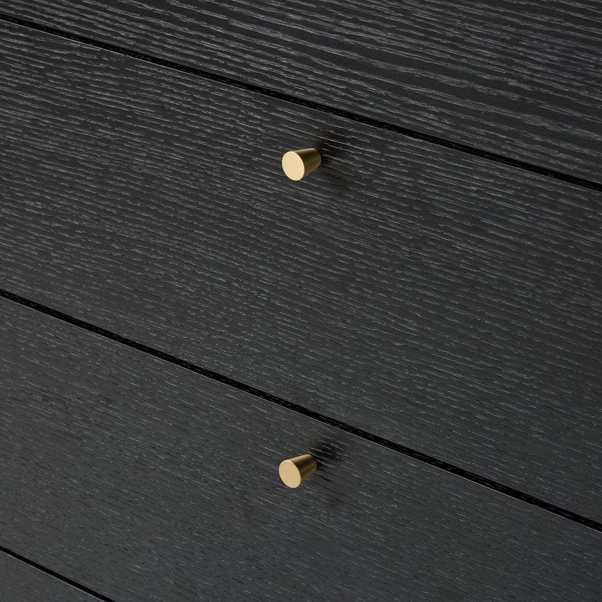 Barcelona 4 Drawer Chest - Black & Copper - Image 3