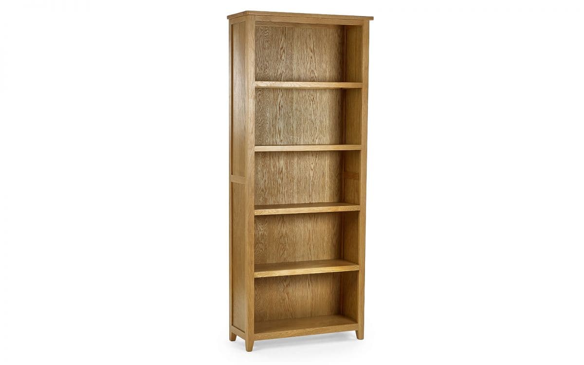 Malcolm Tall Bookcase - Oak - Image 3