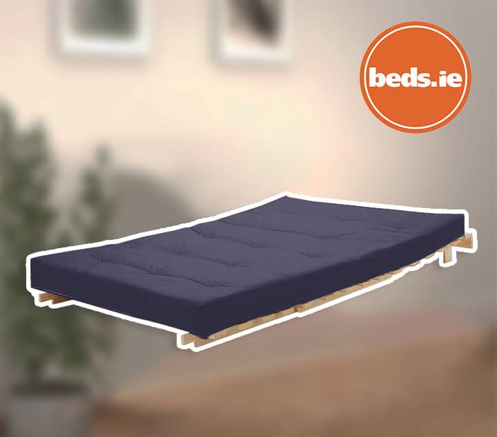 4ft6 Mito Futon Bed with Navy Mattress - Image 2