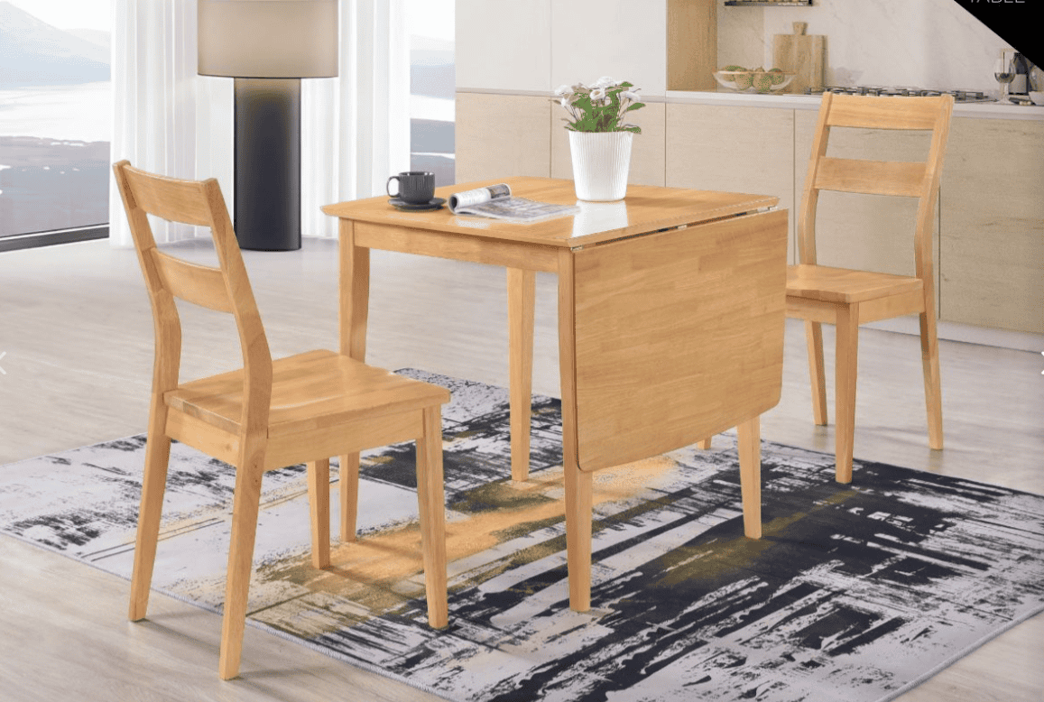 Seattle 75cm Dropleaf Dining Set - Light Oak | Buy Online | Beds.ie