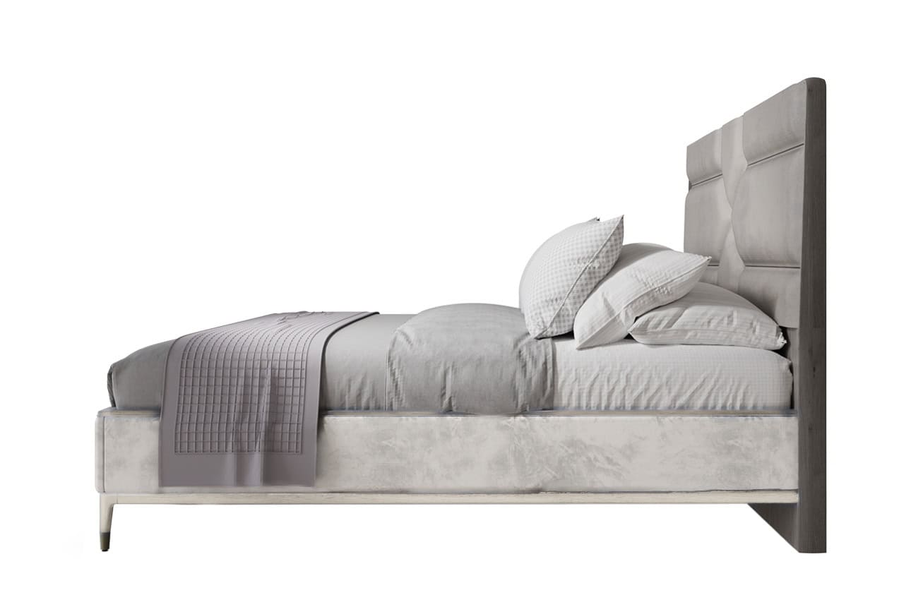 Diletta 5ft Bedframe - Stone Sand Velvet - Image 4