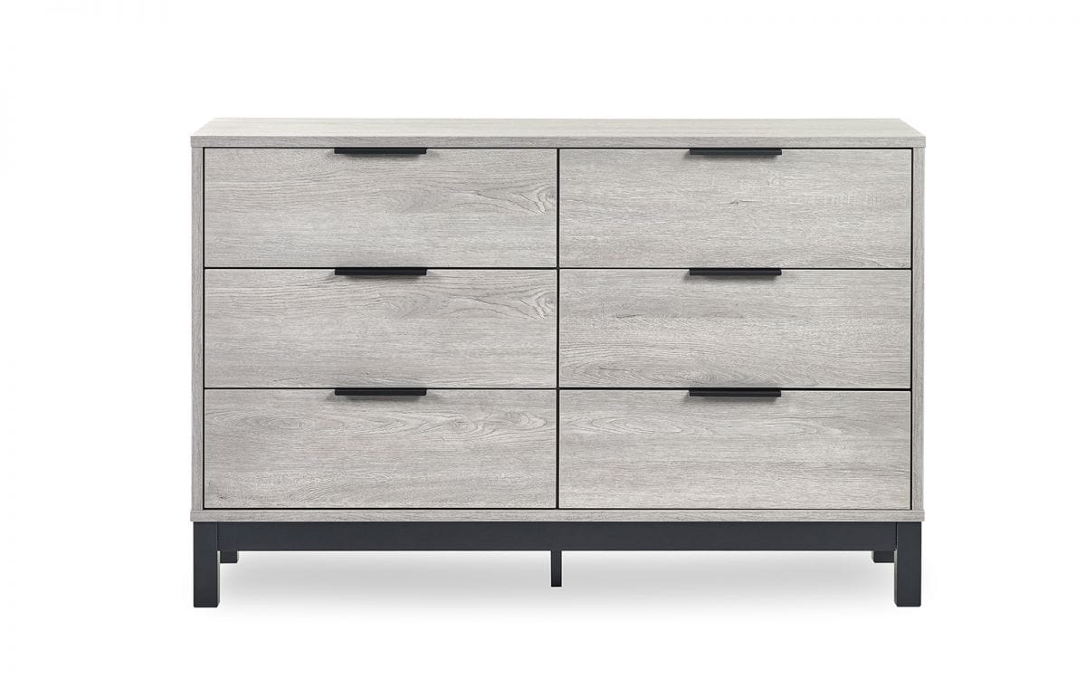 Batu 6 Drawer Chest - Grey Oak - Image 9