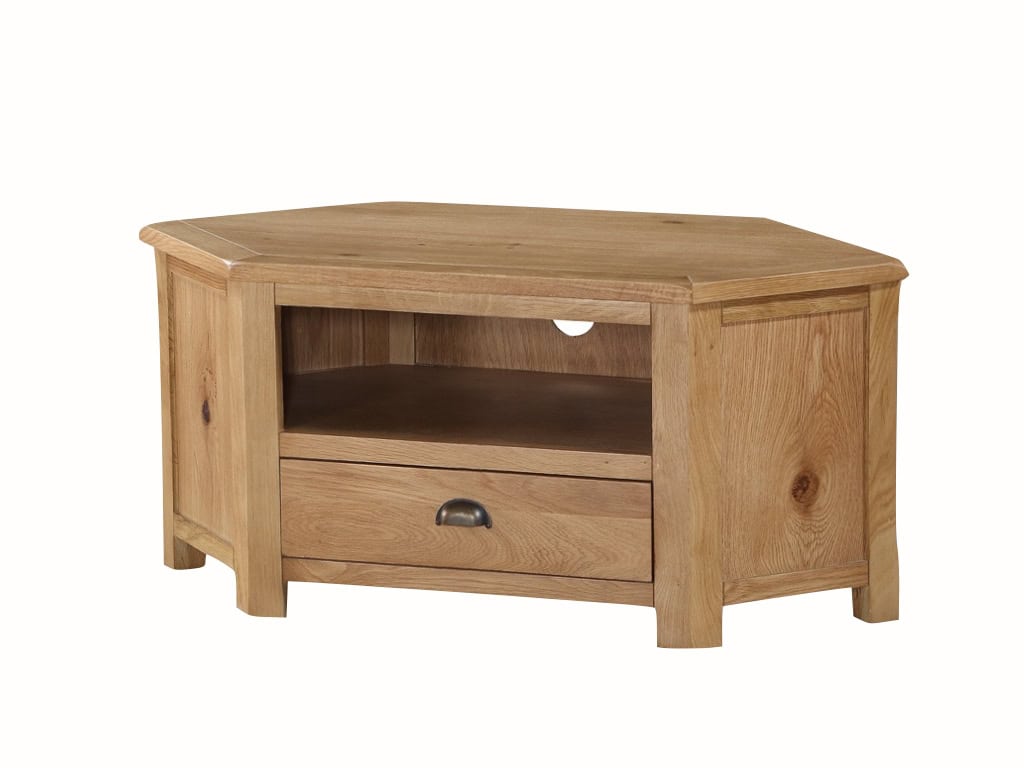 Kilmore Oak Corner TV Unit | Buy Online | Beds.ie